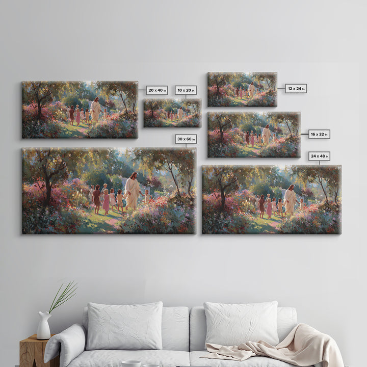 Children Of Hope | Framed Canvas Print | Christian Wall Art | Jesus Painting | Christian Art Canvas | Large Christian Art | Christian Chris