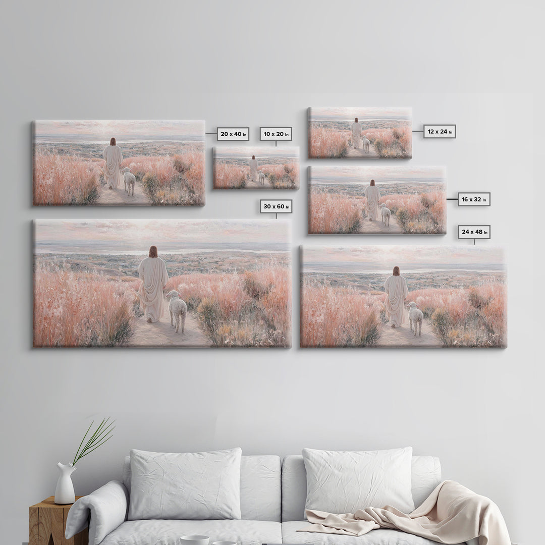 Valley Of Comfort, Framed Canvas Print, Christian Wall Art, Jesus Painting, Christian Art Canvas, Christian Decor, Christian Gift Ideas