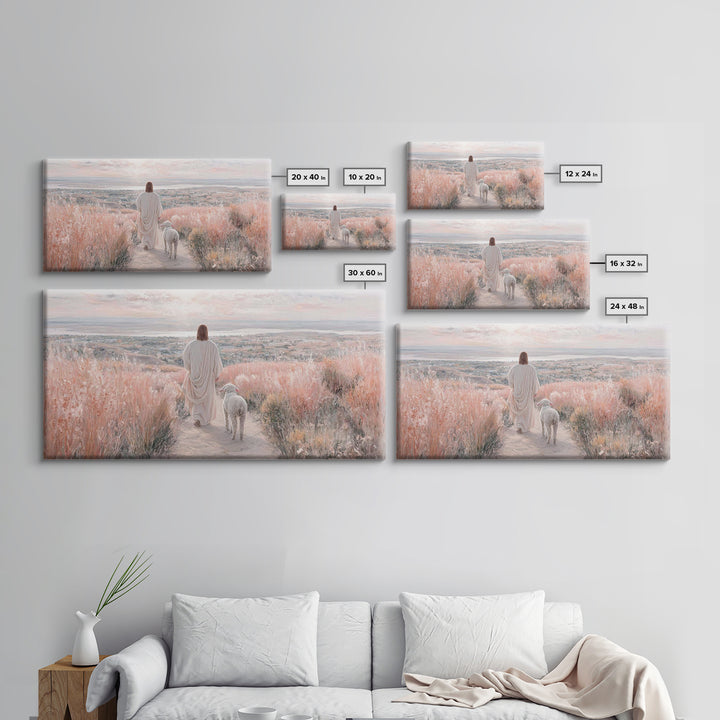 Valley Of Comfort, Framed Canvas Print, Christian Wall Art, Jesus Painting, Christian Art Canvas, Christian Decor, Christian Gift Ideas