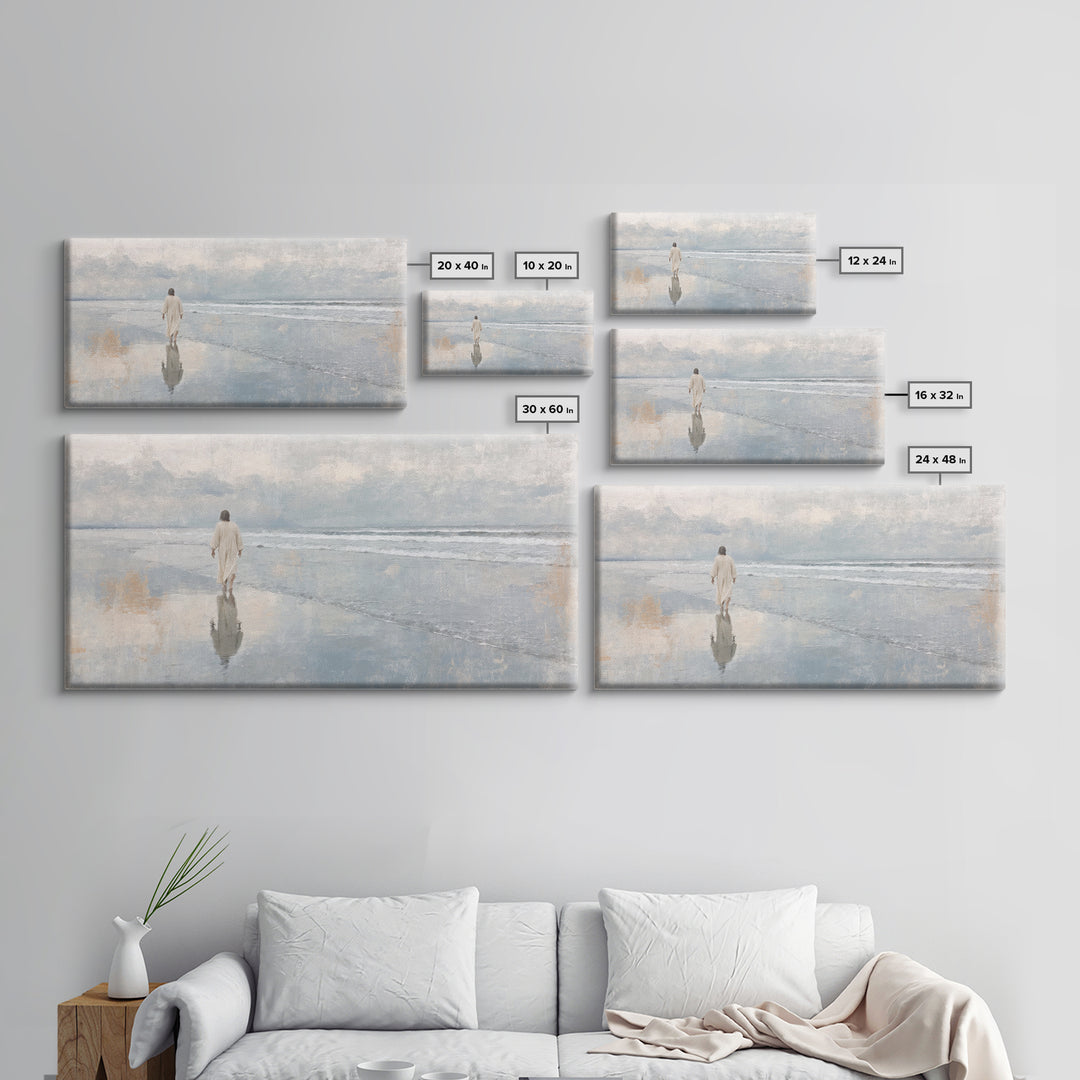 Celestial Morning – Framed Canvas Print – Christian Christmas Art – Christian Art Canvas – Jesus Painting – Modern Christian Art – Christia