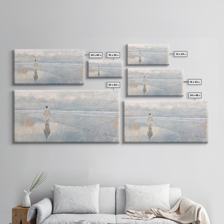 Celestial Morning – Framed Canvas Print – Christian Christmas Art – Christian Art Canvas – Jesus Painting – Modern Christian Art – Christia