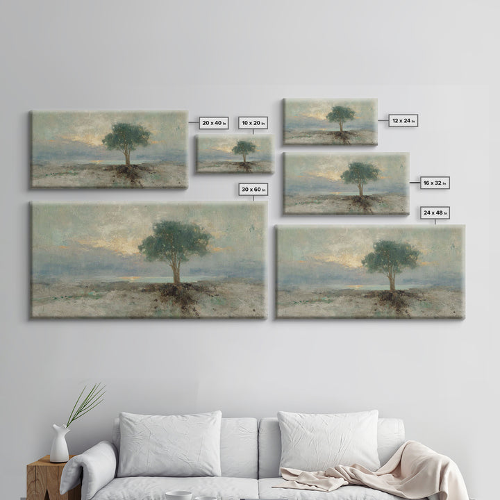 Dawnstead Tree – Framed Canvas Print – Christian Art – Vintage Christian Art – Christian Wall Art – Christian Art Canvas – Subtle Christian
