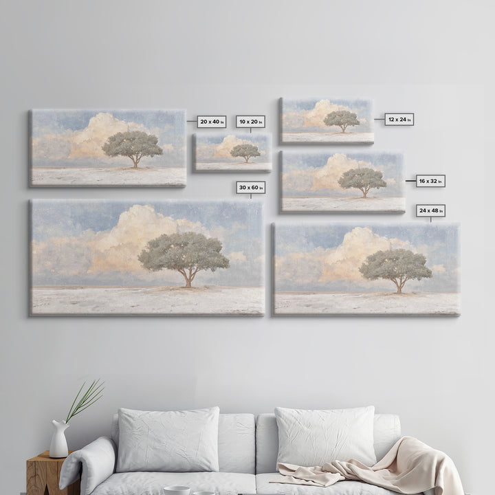 Cloudland Oak – Framed Canvas Print – Christian Art Canvas – Modern Christian Painting – Christian Wall Art – Christian Art Print – Unique