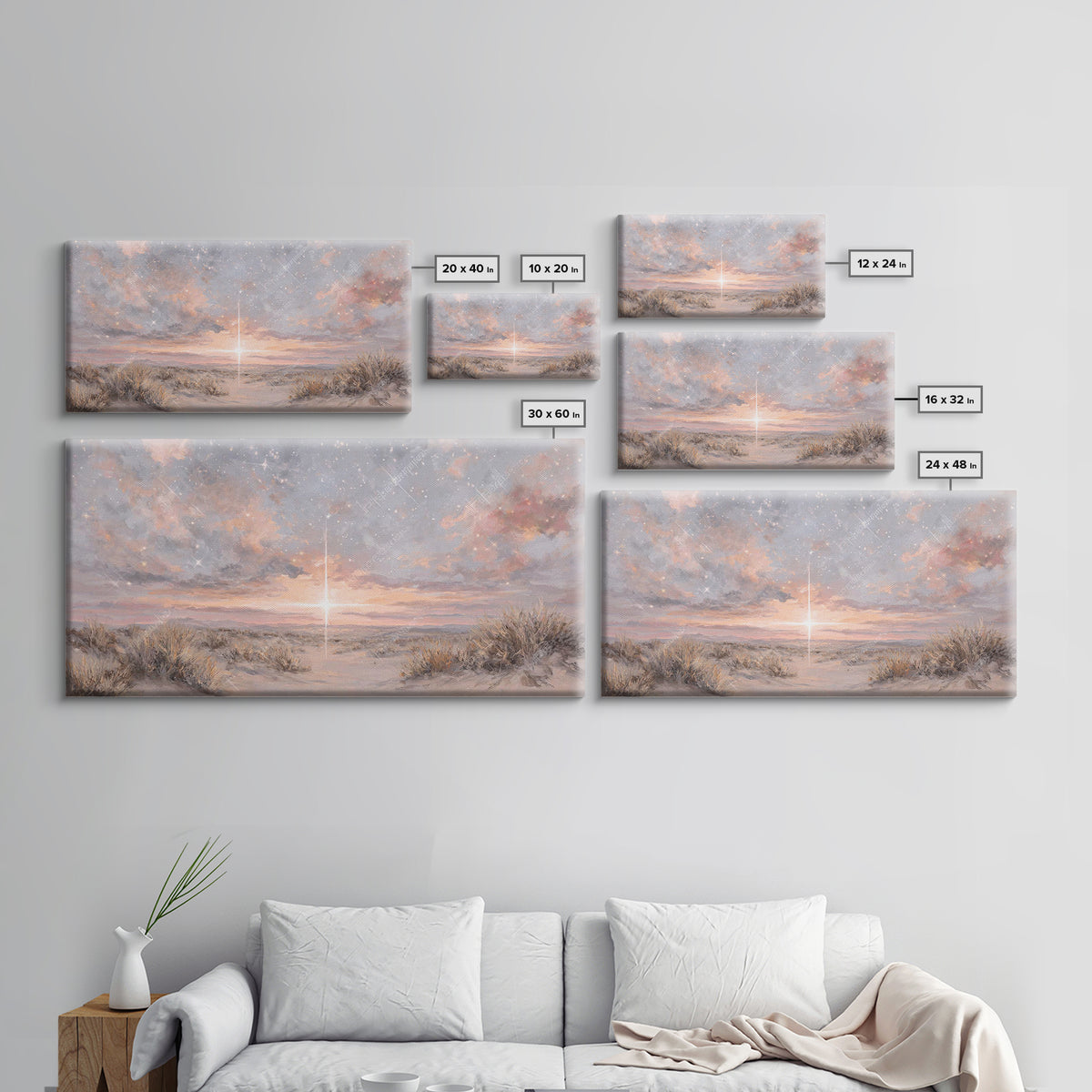 Radiant Messiah | Framed Canvas Print | Christian Christmas Art | Christian Wall Art | Jesus Painting | Christmas Art | Christian Art Canva