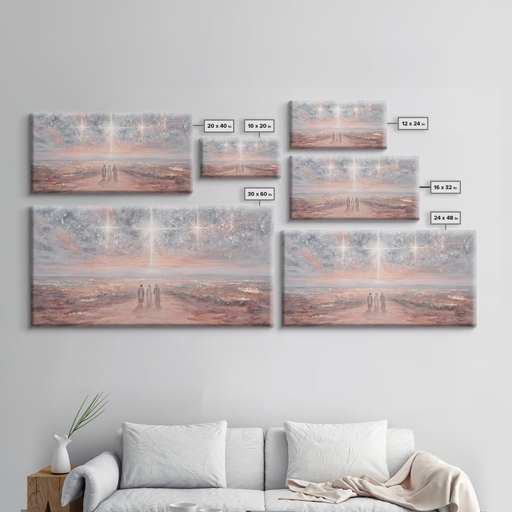 Journey By Starlight – Framed Canvas Print – Christian Wall Art – Christian Christmas Art – Christian Art Canvas – Christmas Art – Jesus Pa