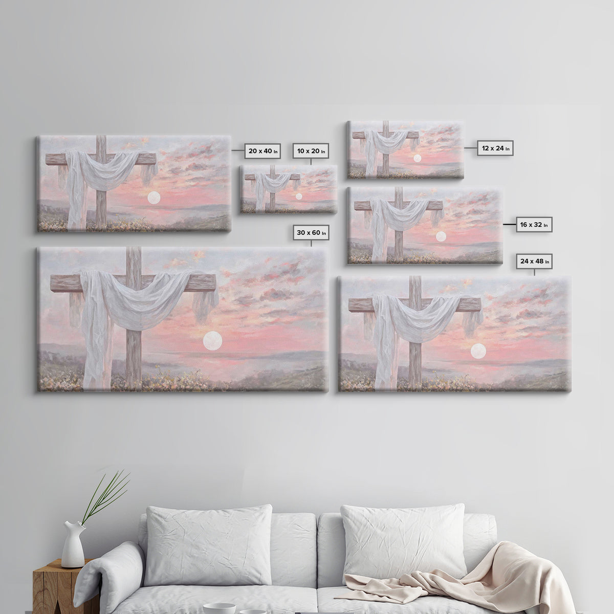 Humble Pasture – Framed Canvas Print – Christian Christmas Art – Christian Art Canvas – Vintage Christian Art – Christian Painting – Christ