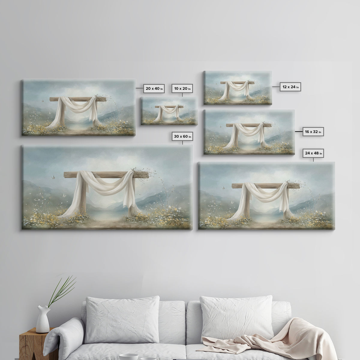 Morning Mercy | Framed Canvas Print | Christian Wall Art | Christian Art Canvas | Moody Christian Art | Christian Christmas Art | Christian