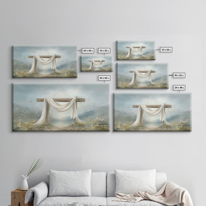 Morning Mercy | Framed Canvas Print | Christian Wall Art | Christian Art Canvas | Moody Christian Art | Christian Christmas Art | Christian