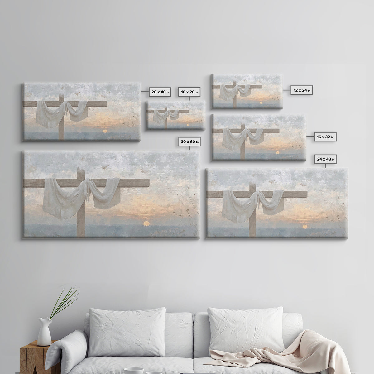 Risen Dawn – Framed Canvas Print – Christian Wall Art – Christian Art Canvas – Christian Decor For Home – Christmas Wall Art – Christian Gi