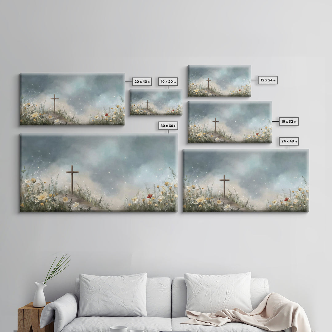 Blossoms Of Renewal | Framed Canvas Print | Christian Wall Art | Christian Art Canvas | Christian Art Prints | Christian Decoration | Moder
