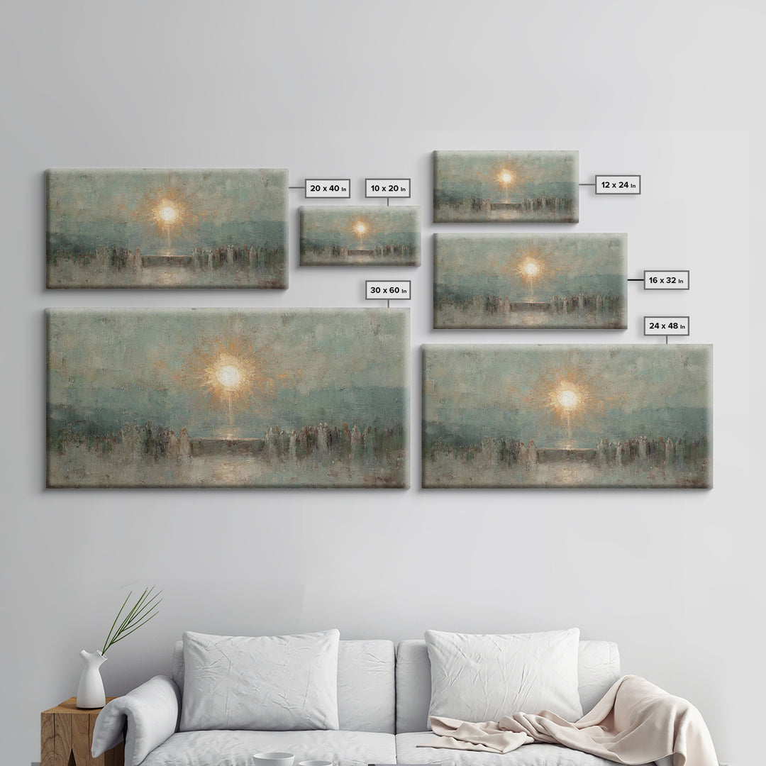 Light Of Salvation – Framed Canvas Print – Christian Wall Art – Christian Art Canvas – Vintage Christian Art – Christian Art Work – Christi