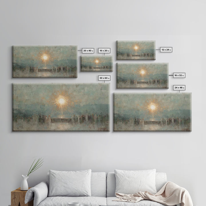 Light Of Salvation – Framed Canvas Print – Christian Wall Art – Christian Art Canvas – Vintage Christian Art – Christian Art Work – Christi