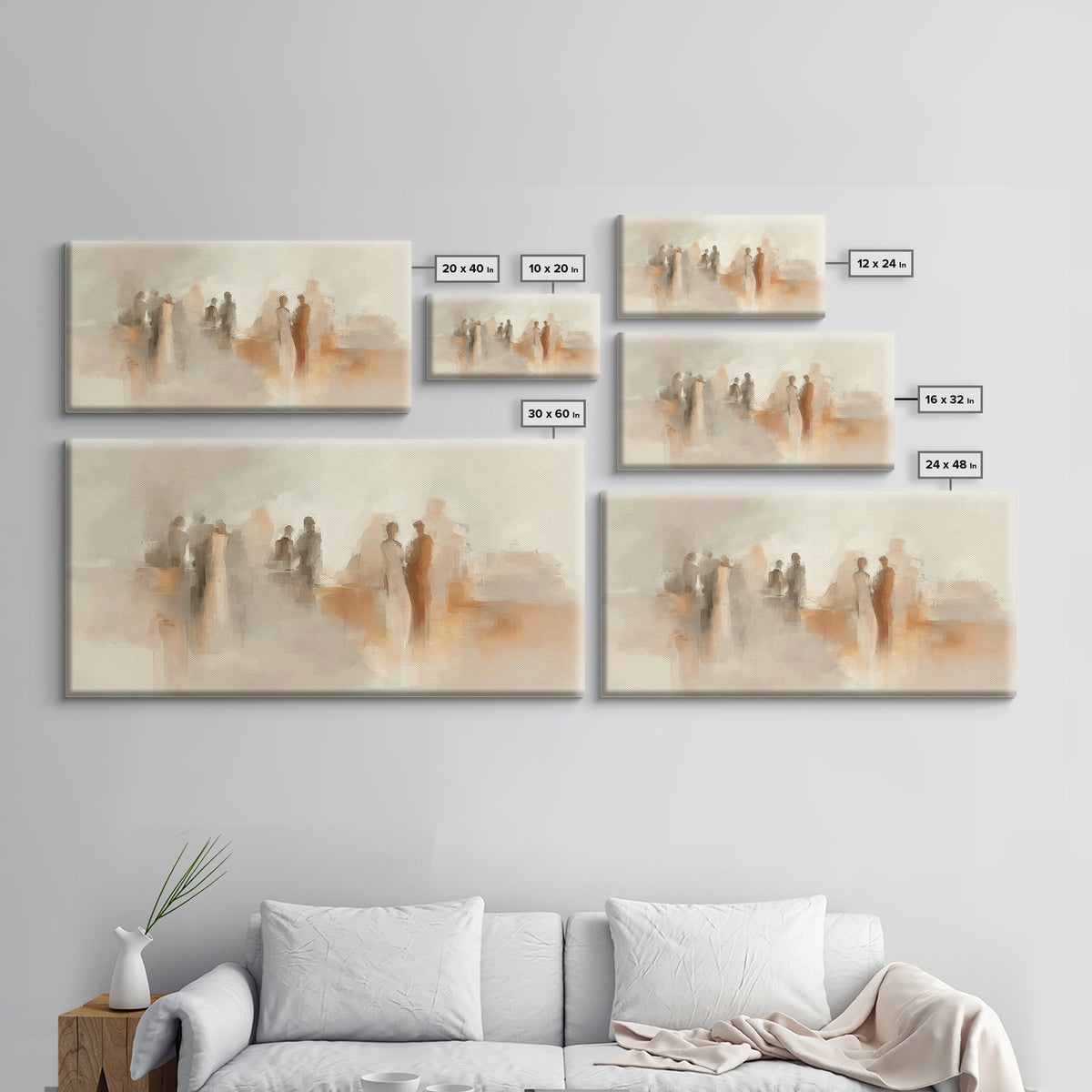 Gathered In Grace – Framed Canvas Print – Christian Wall Art – Christian Art Canvas – Modern Christian Art – Christian Painting