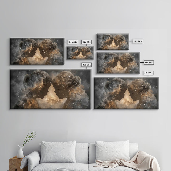 Starlit Innocence | Framed Canvas Print | Christian Art Print | Christian Wall Art | Unique Christian Art | Christian Gift Ideas