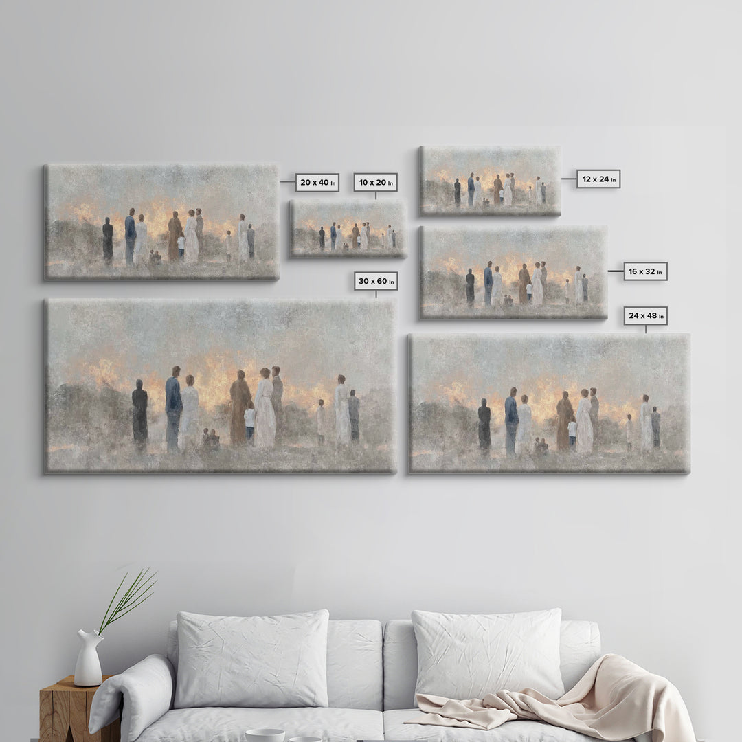 Dawn Of Hope – Framed Canvas Print – Christian Wall Art – Christian Art Work – Minimalist Christian Art – Christian Art Canvas