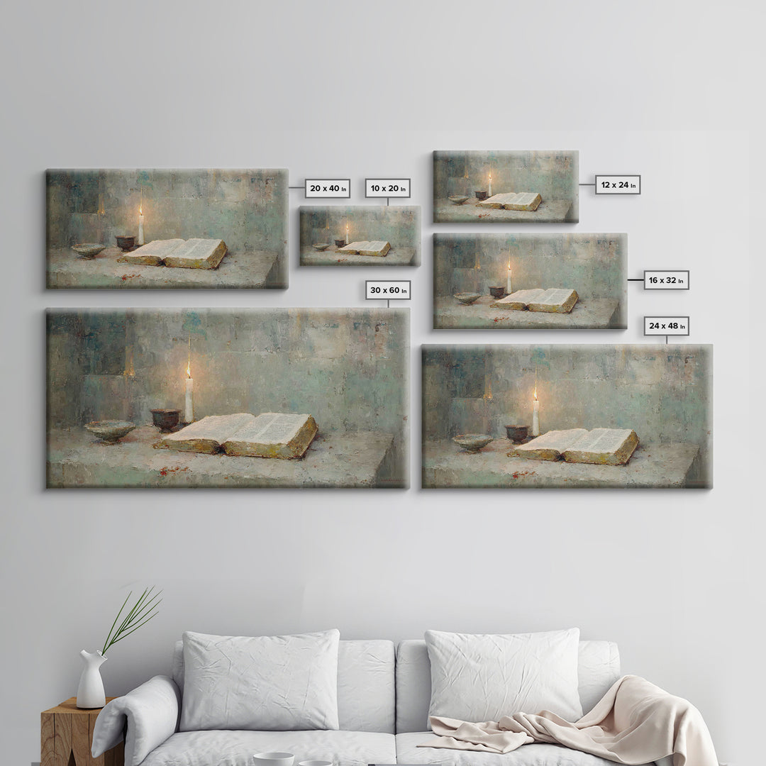Radiant Communion | Framed Canvas Print | Christian Art Canvas | Christian Wall Art | Modern Christian Painting | Christian Christmas Art