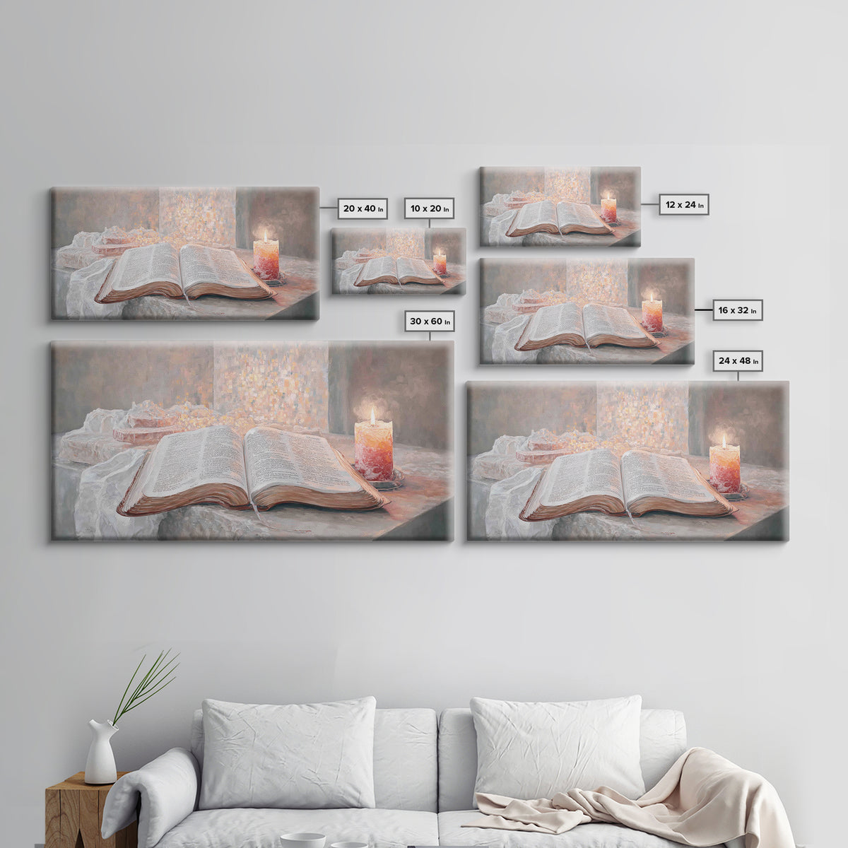 Sacred Stillness – Framed Canvas Print – Christian Wall Art – Christian Art Canvas – Vintage Christian Art – Faith Art