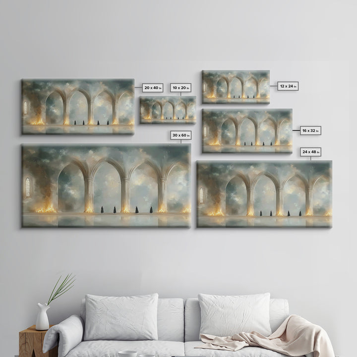 Cathedral Calm, Framed Canvas Print, Christian Wall Art, Christian Art Work, Modern Christian Art, Christian Art Canvas, Christian Decor, S