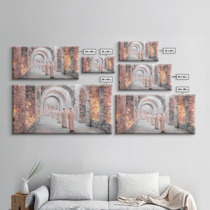 Processional Light, Framed Canvas Print, Christian Wall Art, Christian Art Canvas, Modern Christian Painting, Christian Art Work, Christian