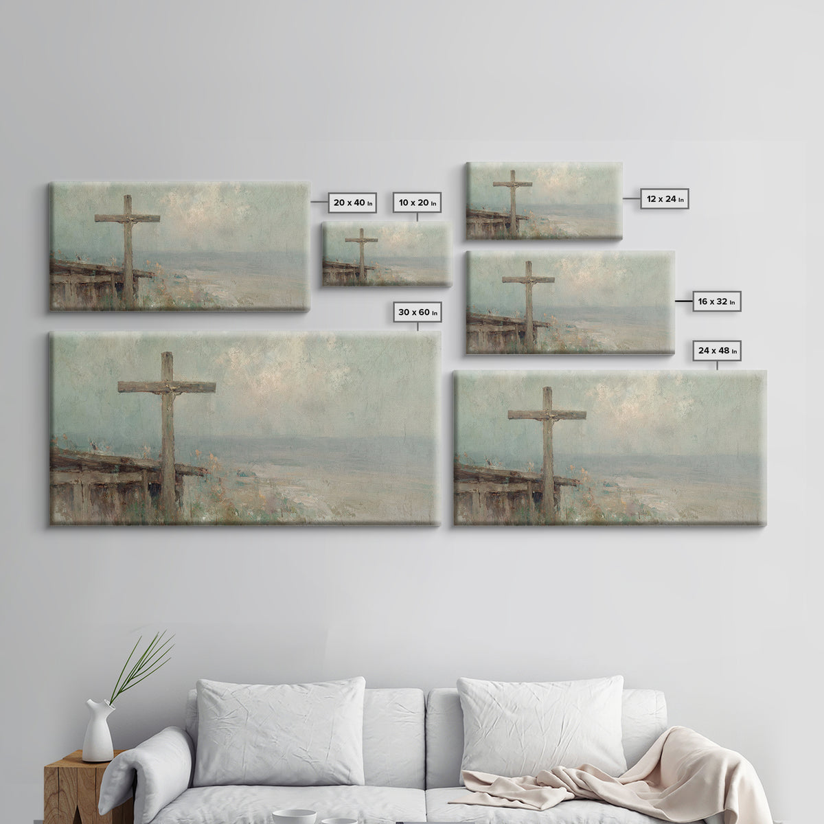 Dawn Of Mercy – Framed Canvas Print – Christian Wall Art – Christian Art Canvas – Jesus Painting – Christian Christmas Art
