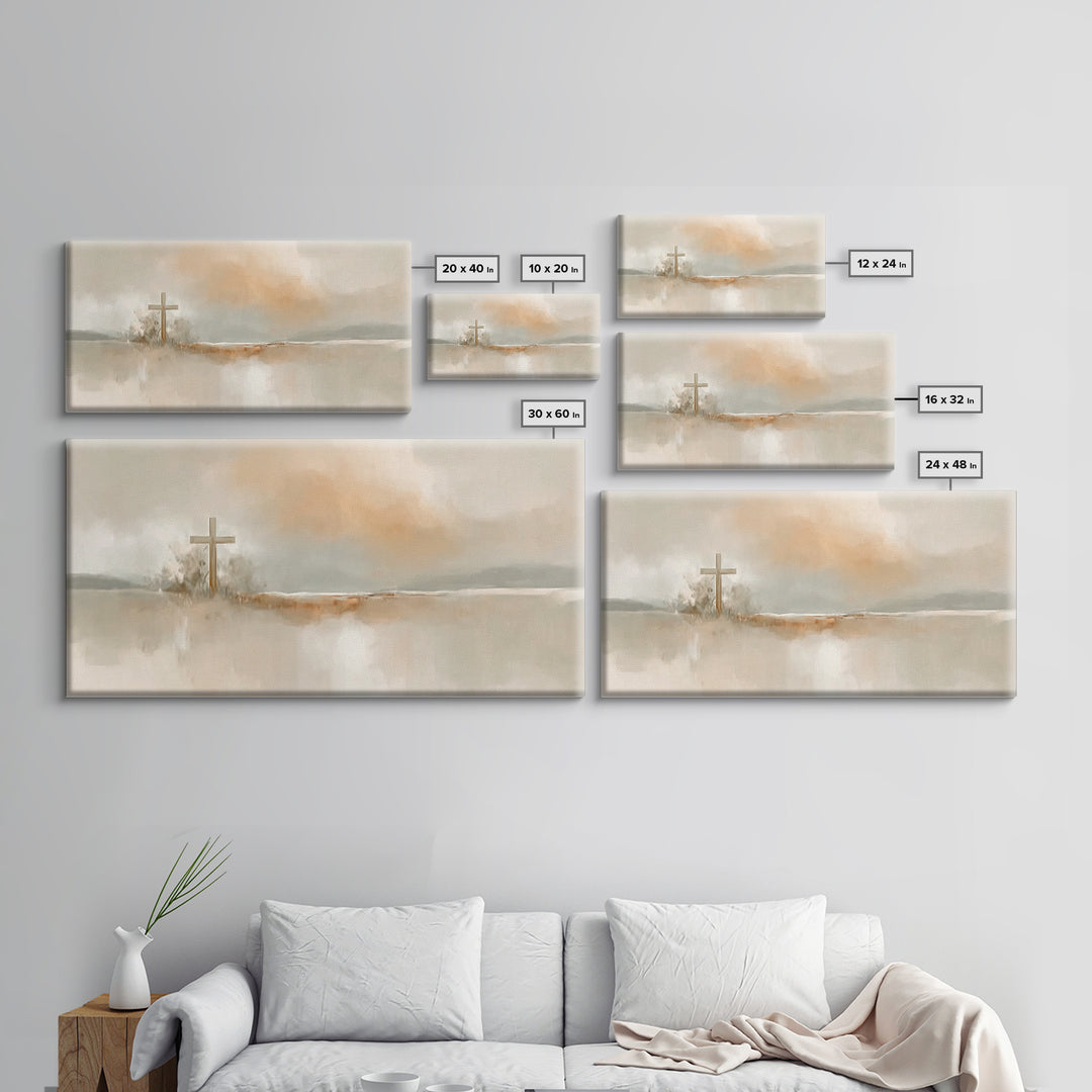 Desert Redeemer – Framed Canvas Print – Christian Wall Art – Christian Painting – Christian Christmas Art – Christian Art Print