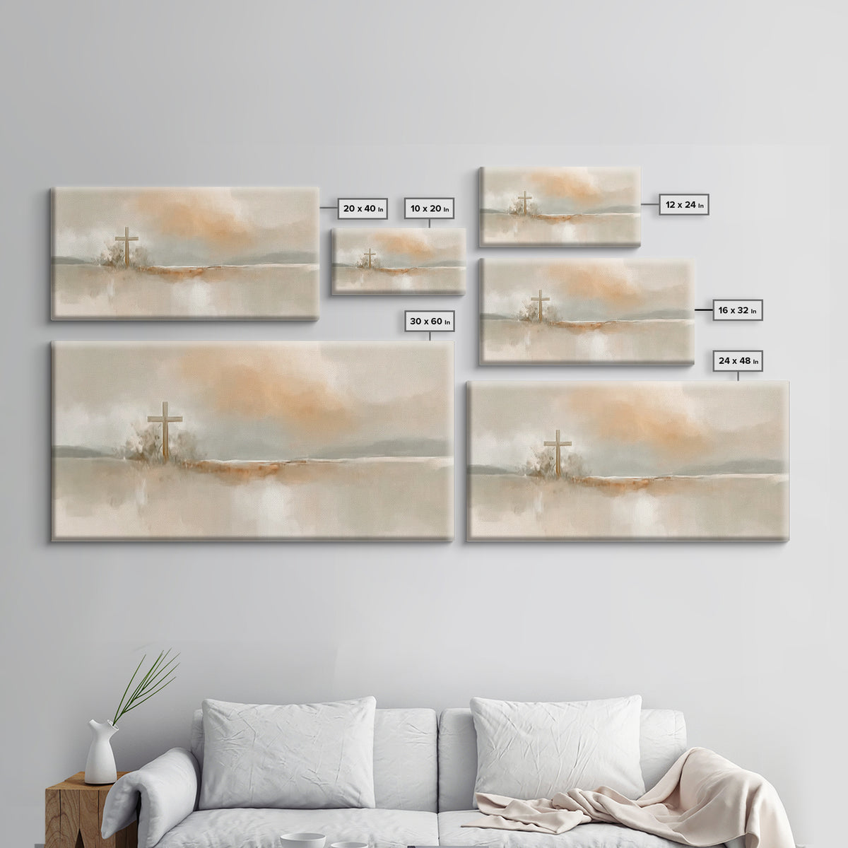 Desert Redeemer – Framed Canvas Print – Christian Wall Art – Christian Painting – Christian Christmas Art – Christian Art Print