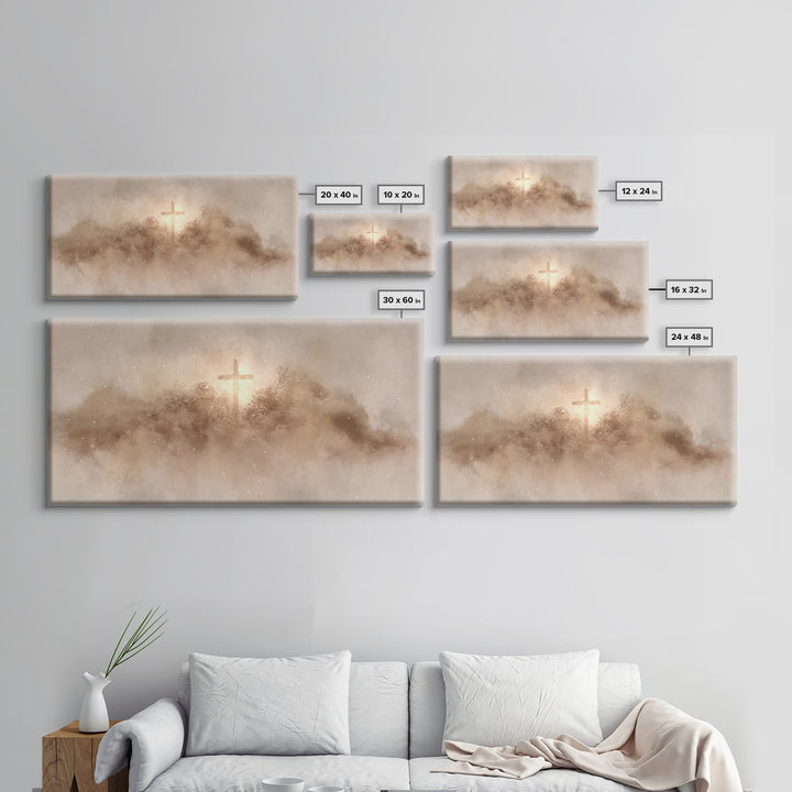 Winter Redemption – Framed Canvas Print – Christian Christmas Art – Christian Art Canvas – Christian Wall Art – Vintage Christian Art