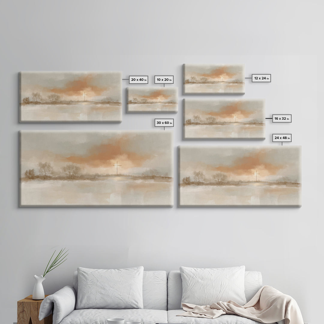 Morning Grace – Framed Canvas Print – Christian Wall Art – Christian Art Canvas – Subtle Christian Art – Christmas Art Prints