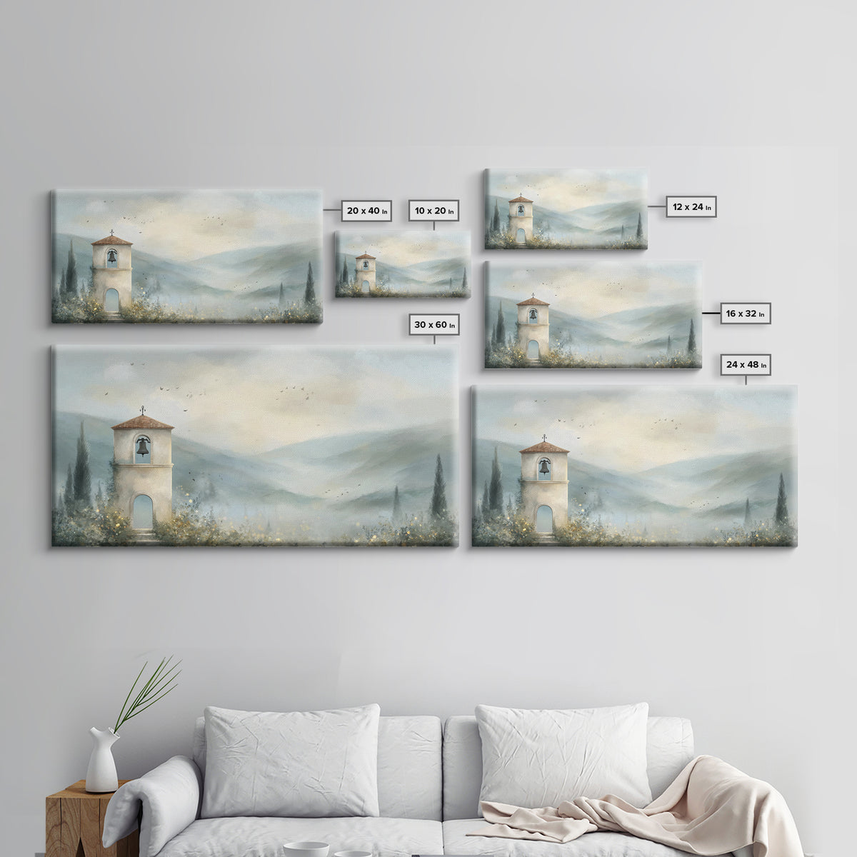Bell Of Hope – Framed Canvas Print – Christian Decor – Christian Wall Art – Christian Art Canvas – Modern Christian Art