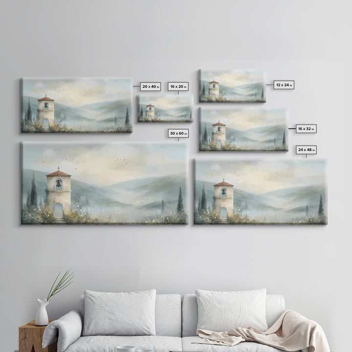 Bell Of Hope – Framed Canvas Print – Christian Decor – Christian Wall Art – Christian Art Canvas – Modern Christian Art