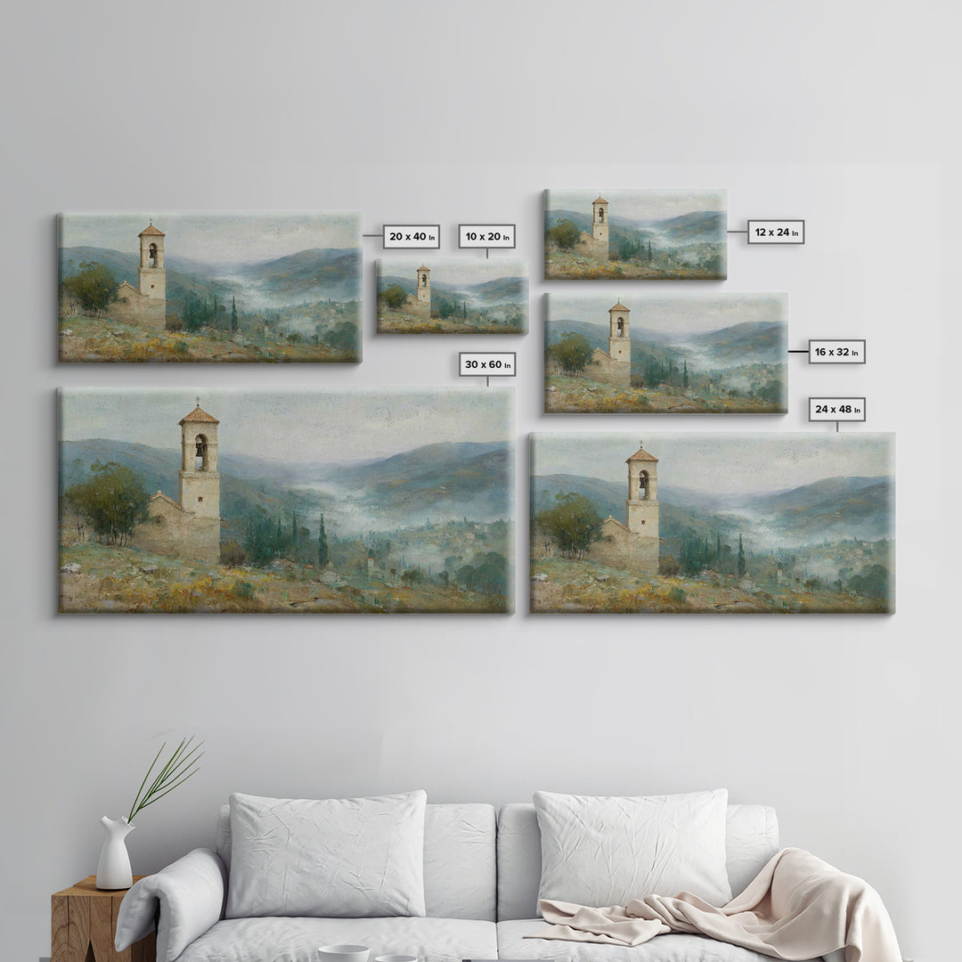 Mountain Sanctuary – Framed Canvas Print – Christian Art Canvas – Christian Decoration – Modern Christian Art – Christian Wall Art
