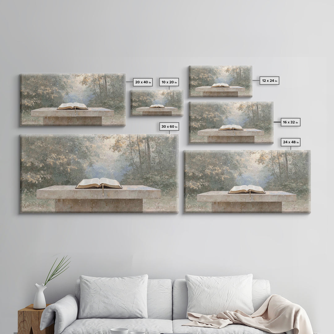 Garden of Grace - Framed Canvas Print - Christian Wall Art - Christian Art Canvas - Christian Painting - Large Christian Art - Christian Gi