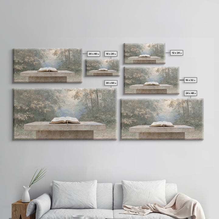 Garden of Grace - Framed Canvas Print - Christian Wall Art - Christian Art Canvas - Christian Painting - Large Christian Art - Christian Gi