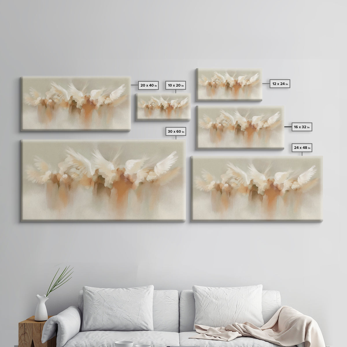 Heavenly Chorus – Framed Canvas Print – Christian Wall Art – Christian Art Canvas – Christian Christmas Decorations – Christmas Art Prints