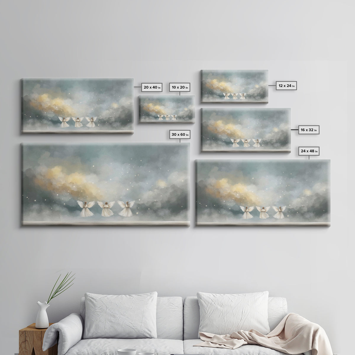 Threefold Glory – Framed Canvas Print – Christian Art – Abstract Christian Art – Christian Art Work – Christian Wall Art – Unique Christian