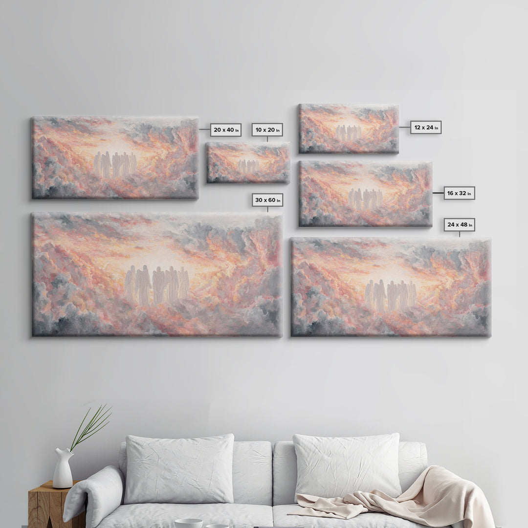 Dawn Revelation – Framed Canvas Print – Christian Wall Art – Christian Art Canvas – Modern Christian Painting – Large Christian Art – Chris