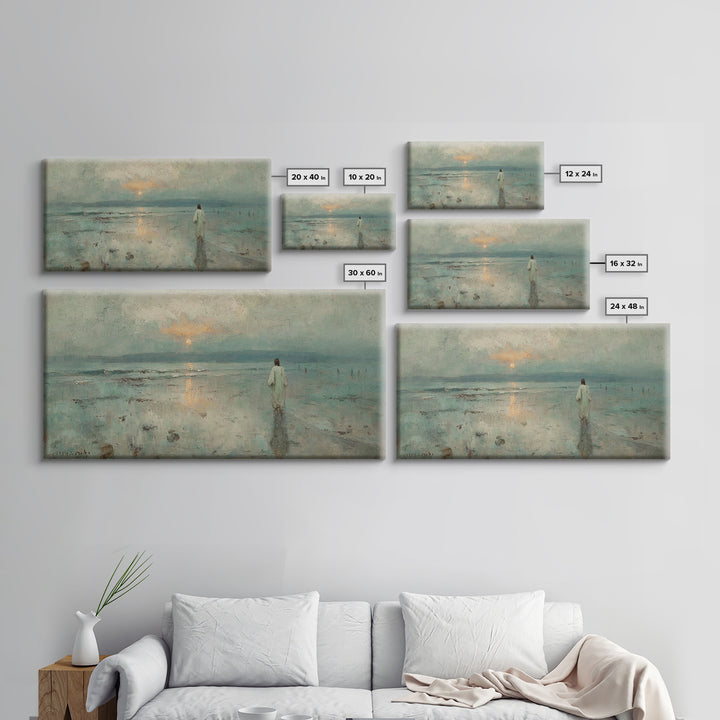 Horizon Grace – Framed Canvas Print – Christian Art Work – Jesus Canvas Art – Christian Wall Art – Subtle Christian Art – Christian Decor F