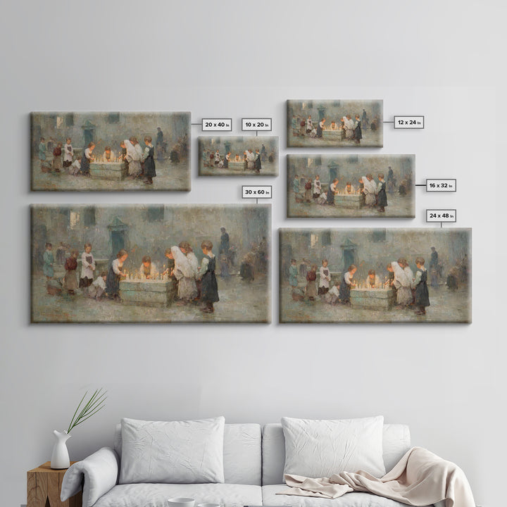 Children Of Blessing – Framed Canvas Print – Christian Art Canvas – Vintage Christian Art – Christian Wall Art – Christian Art Print – Chri