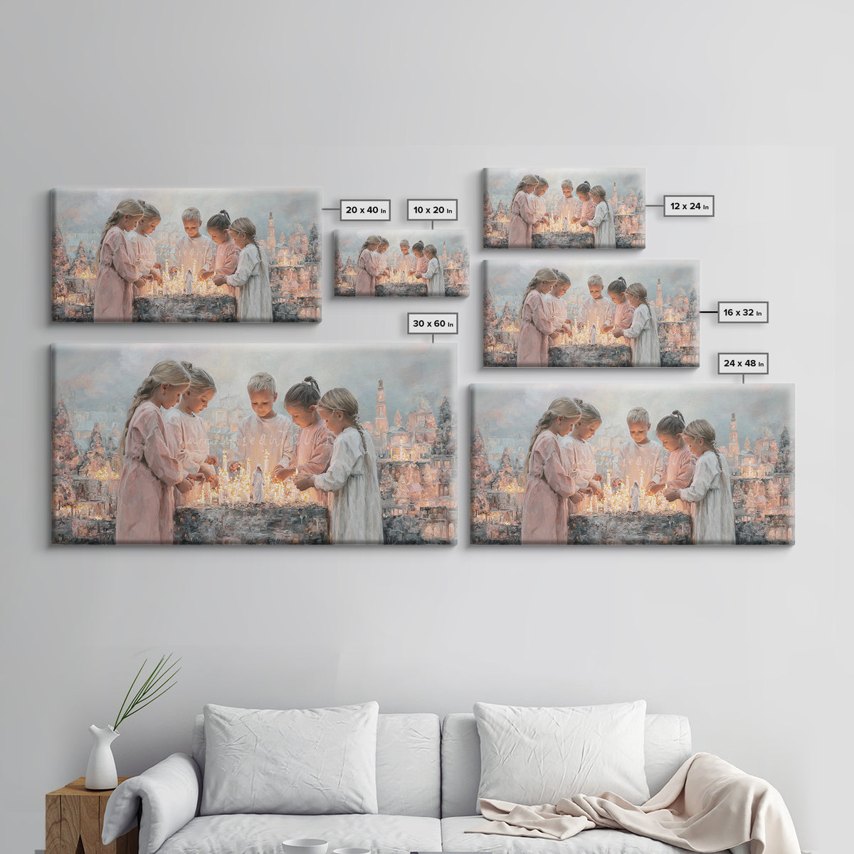 Circle Of Grace – Framed Canvas Print – Christian Wall Art – Christian Art Canvas – Framed Christmas Art – Christian Christmas Art – Christ