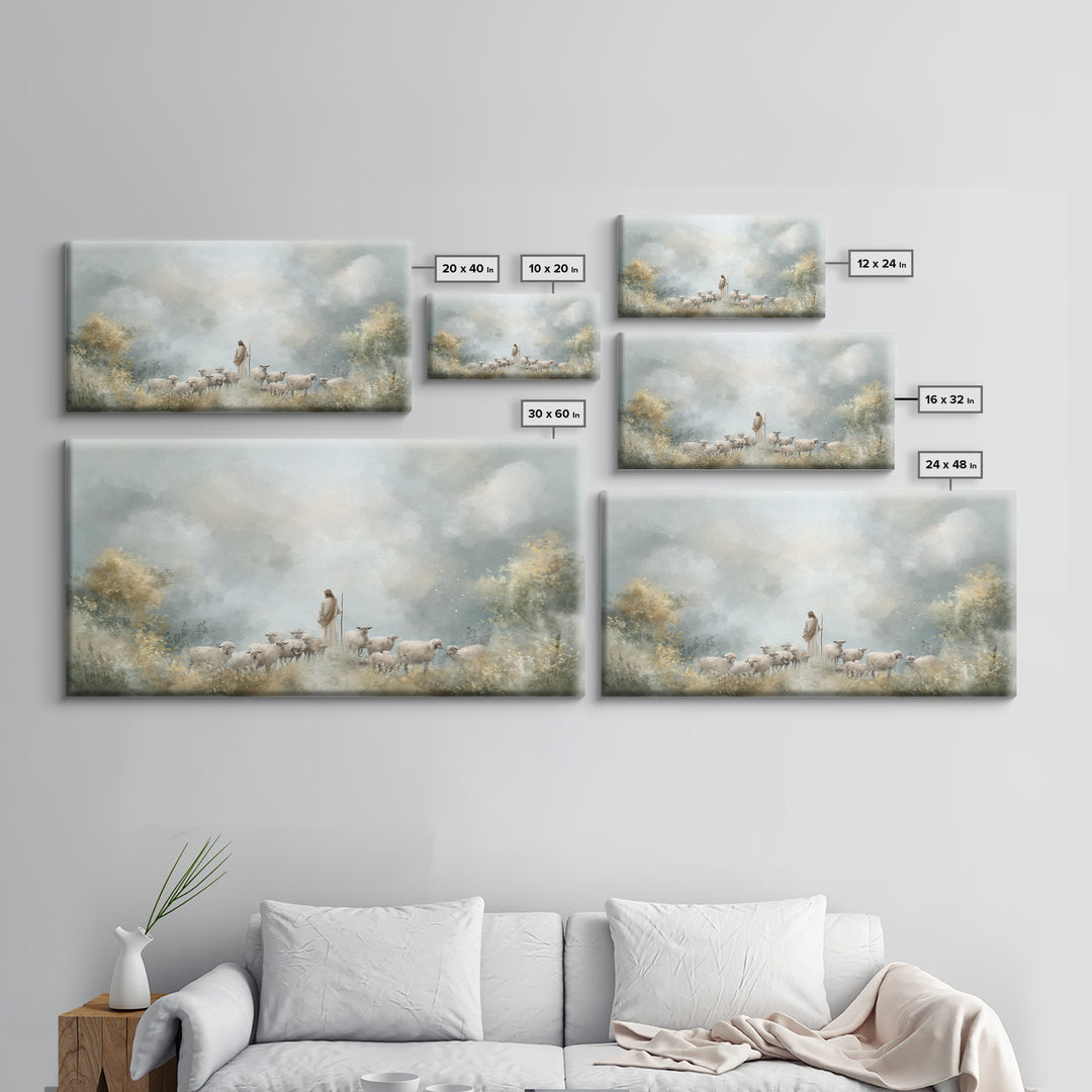 Guardian Of Peace – Framed Canvas Print – Christian Art Canvas – Jesus Painting – Christian Wall Art – Christian Art Work – Christian Gift
