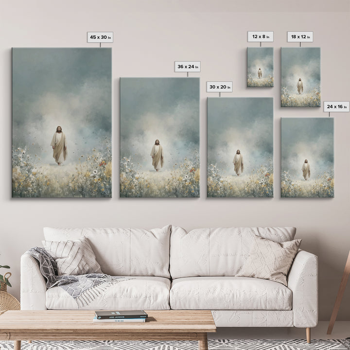 Heavenly Bloom – Framed Canvas Print – Christian Art Canvas – Jesus Painting – Subtle Christian Art – Christian Wall Art – Christian Gift I