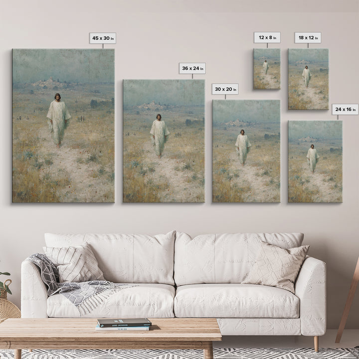 Desert Hope, Framed Canvas Print, Christian Art Canvas, Jesus Painting, Christian Wall Art, Modern Christian Art, Christian Gift, Christmas