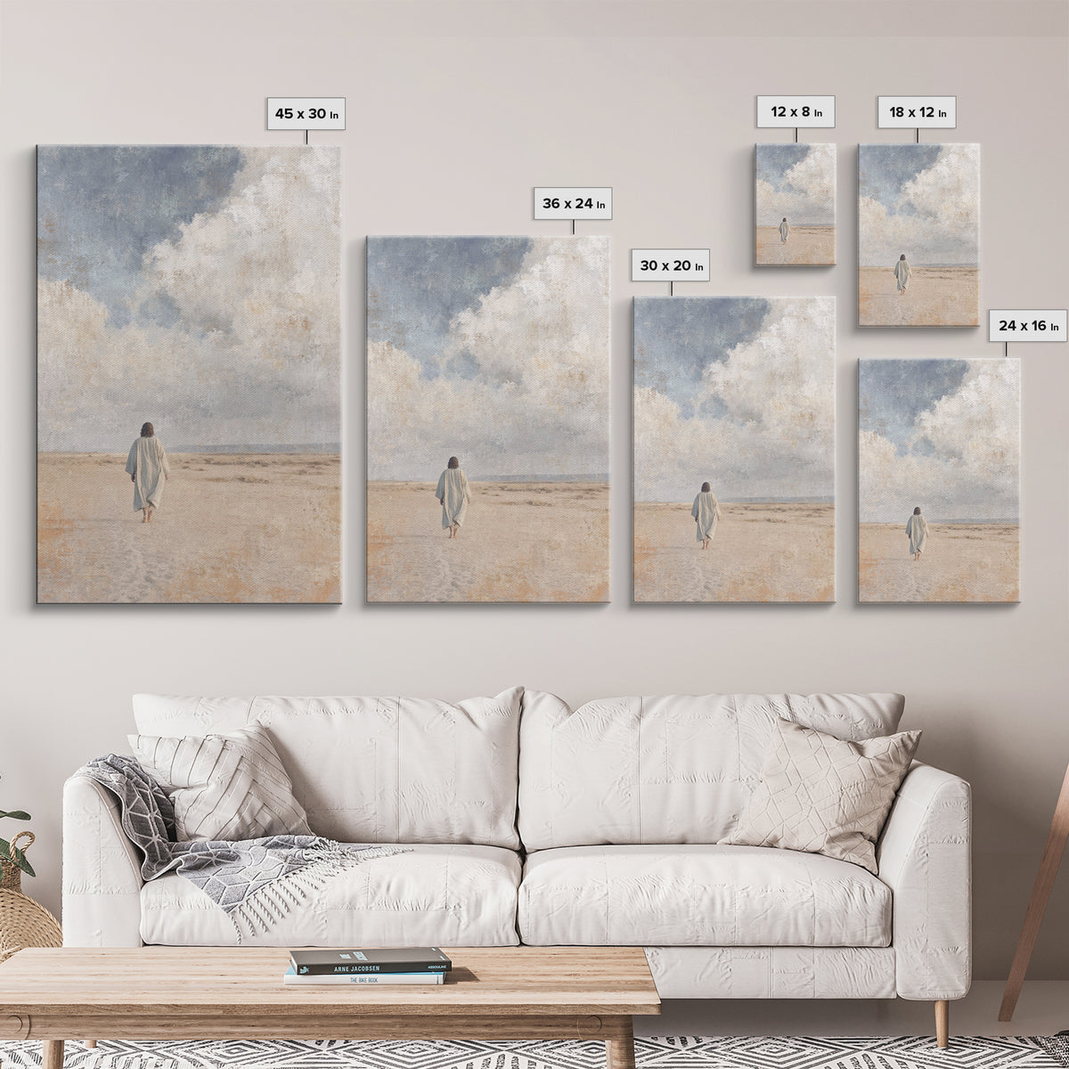 Boundless Grace, Framed Canvas Print, Christian Wall Art, Christian Art Canvas, Jesus Painting, Modern Christian Art, Christian Gift Ideas