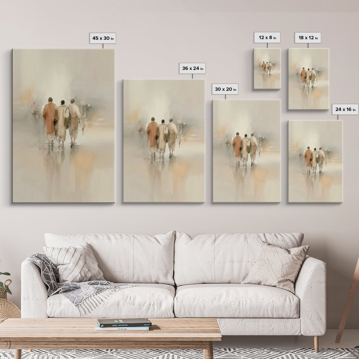 Faithful Companions – Framed Canvas Print – Christian Art Canvas – Christian Wall Art – Christian Paintings – Subtle Christian Art – Christ