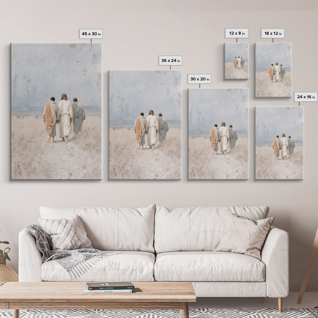Walk In Hope, Framed Canvas Print, Christian Art Canvas, Christian Wall Art, Christian Paintings, Christian Gift Ideas, Modern Christian Ar
