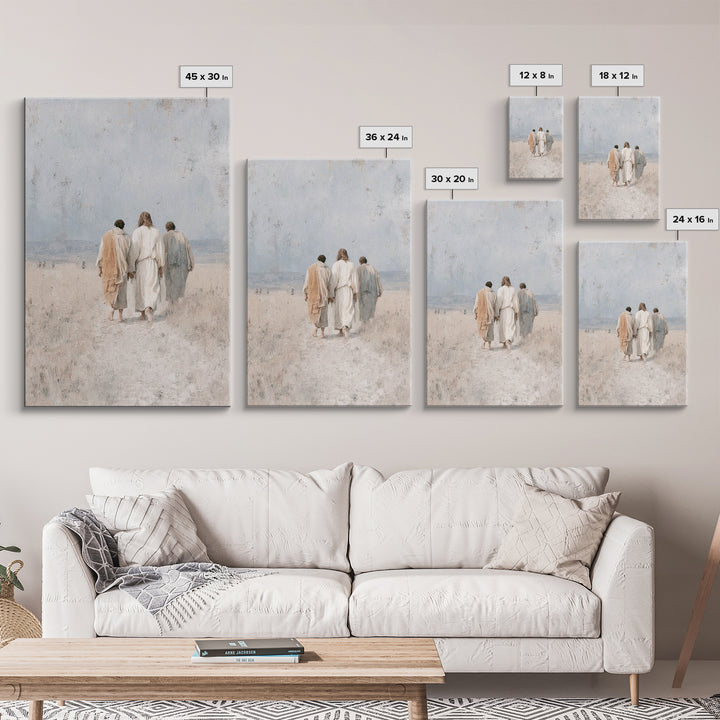 Walk In Hope, Framed Canvas Print, Christian Art Canvas, Christian Wall Art, Christian Paintings, Christian Gift Ideas, Modern Christian Ar
