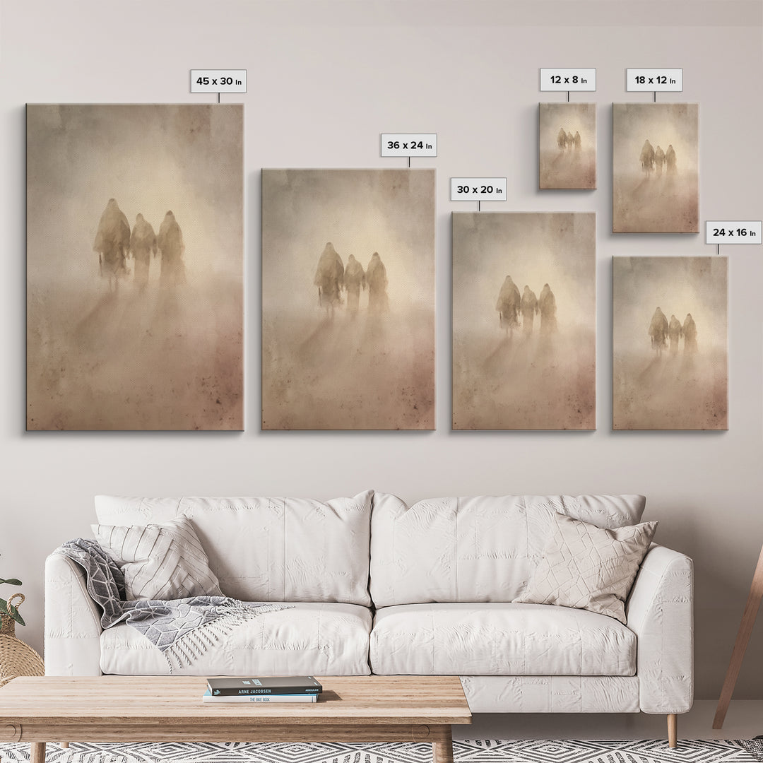 Wilderness Companions – Framed Canvas Print – Christian Art Canvas – Christian Wall Art – Jesus Painting – Subtle Christian Paintings – Chr
