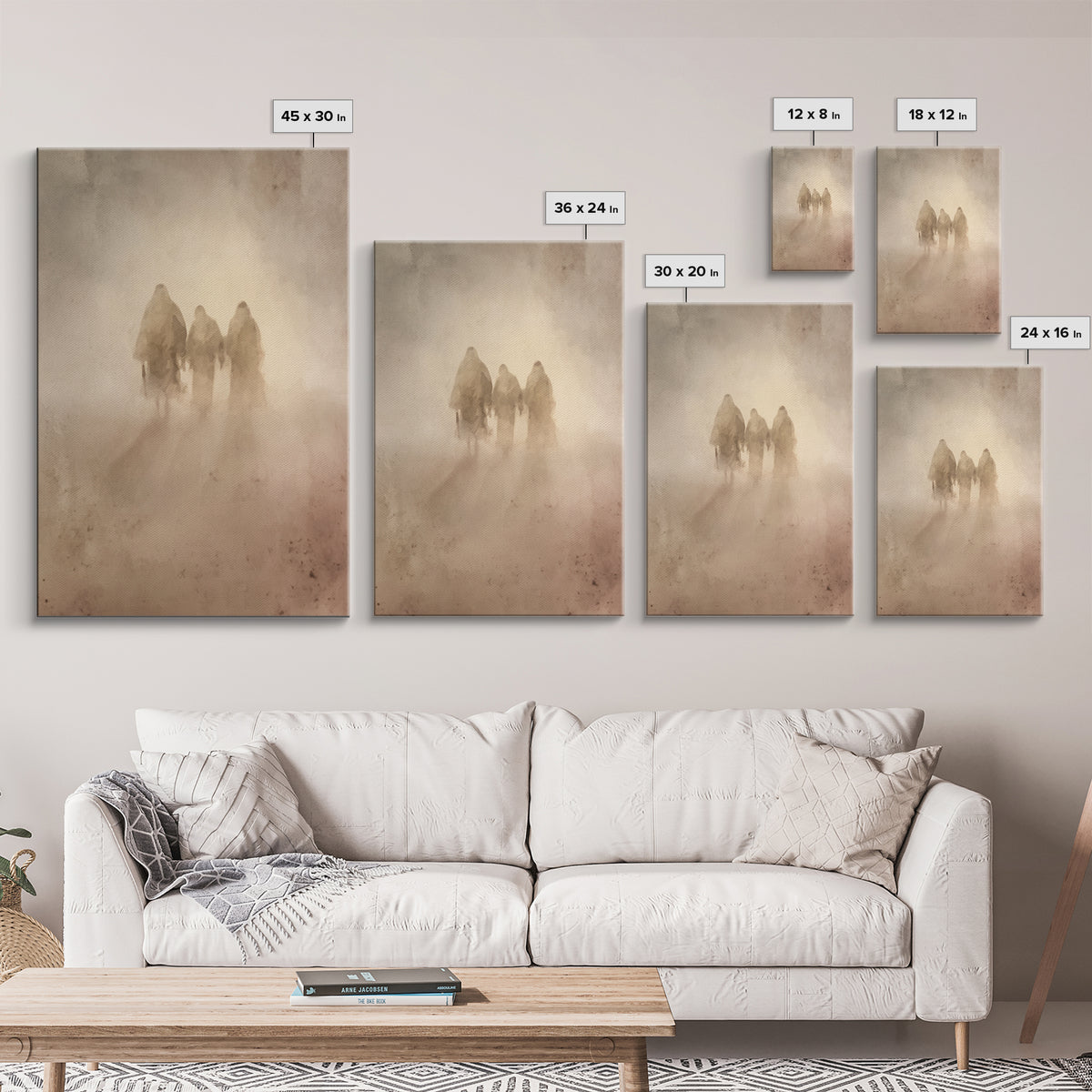 Wilderness Companions – Framed Canvas Print – Christian Art Canvas – Christian Wall Art – Jesus Painting – Subtle Christian Paintings – Chr