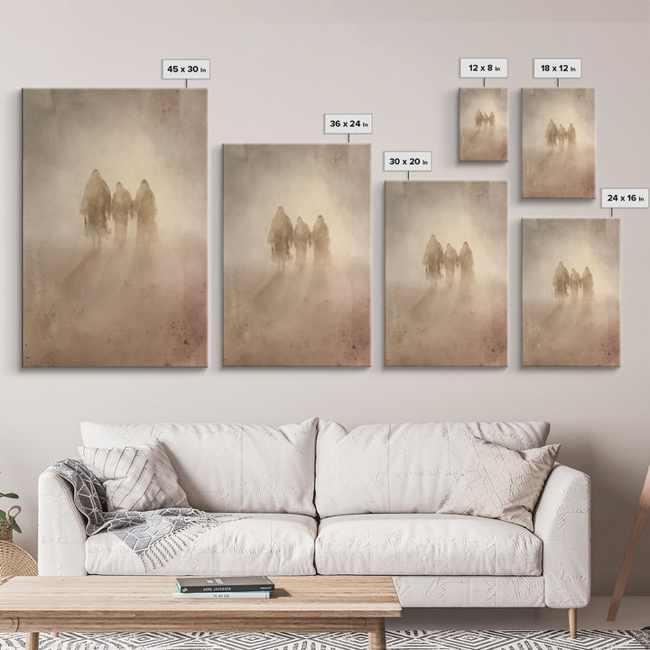 Wilderness Companions – Framed Canvas Print – Christian Art Canvas – Christian Wall Art – Jesus Painting – Subtle Christian Paintings – Chr