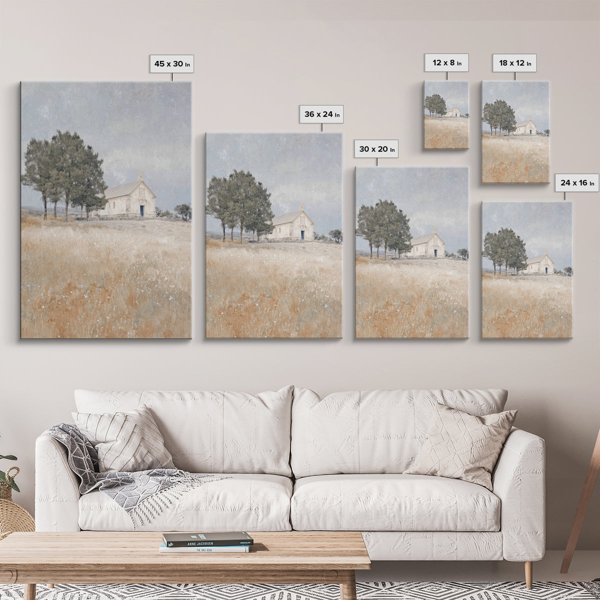 Hillside Sanctuary – Framed Canvas Print – Christian Wall Art – Christian Art Canvas – Subtle Christian Art – Christian Art Print